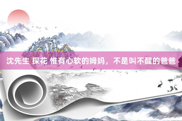 沈先生 探花 惟有心软的姆妈，不是叫不醒的爸爸