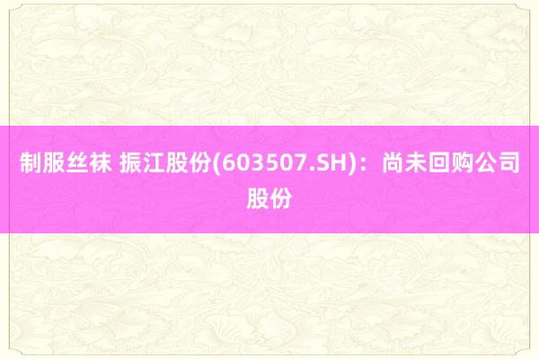 制服丝袜 振江股份(603507.SH)：尚未回购公司股份