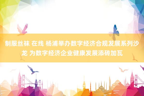 制服丝袜 在线 杨浦举办数字经济合规发展系列沙龙 为数字经济企业健康发展添砖加瓦
