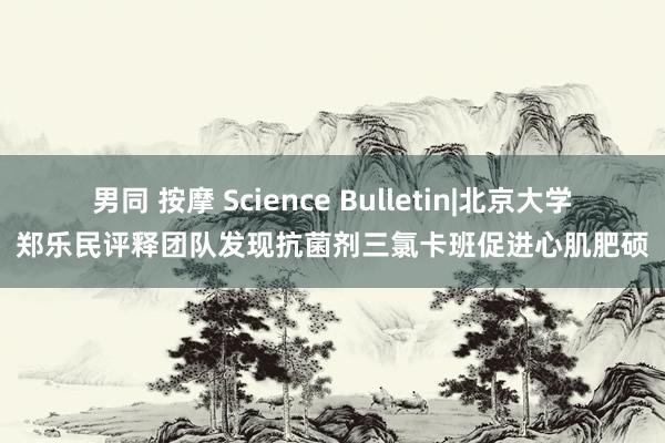 男同 按摩 Science Bulletin|北京大学郑乐民评释团队发现抗菌剂三氯卡班促进心肌肥硕