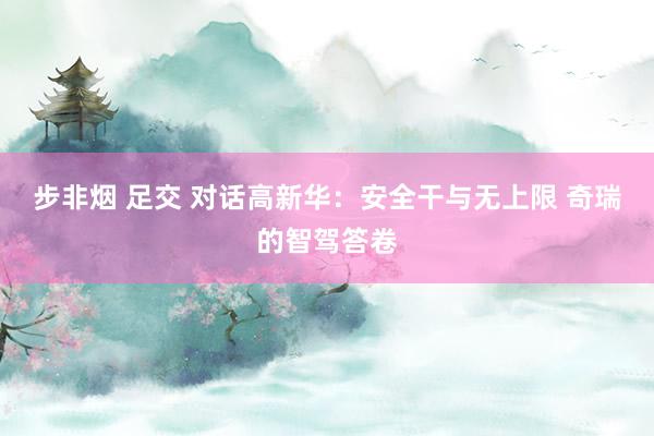 步非烟 足交 对话高新华：安全干与无上限 奇瑞的智驾答卷