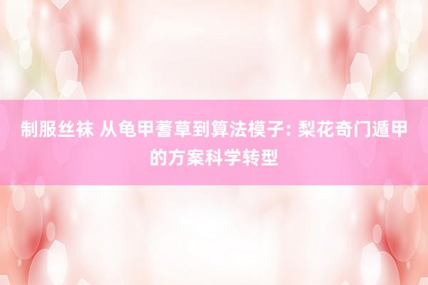 制服丝袜 从龟甲蓍草到算法模子: 梨花奇门遁甲的方案科学转型