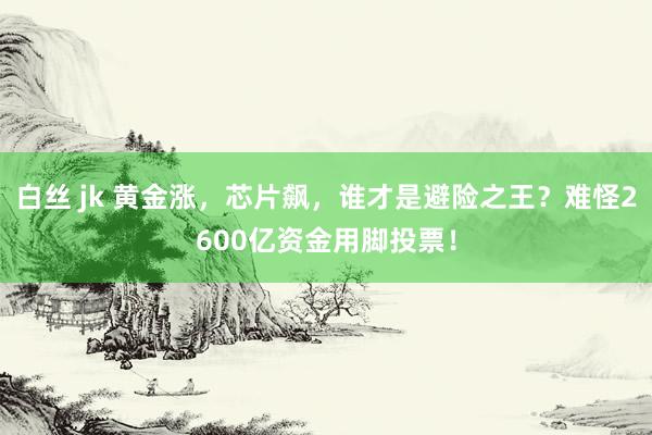 白丝 jk 黄金涨，芯片飙，谁才是避险之王？难怪2600亿资金用脚投票！