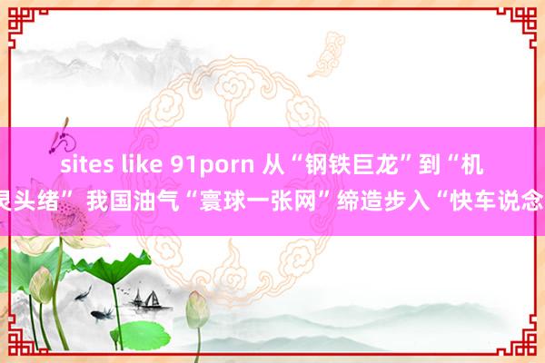 sites like 91porn 从“钢铁巨龙”到“机灵头绪” 我国油气“寰球一张网”缔造步入“快车说念”